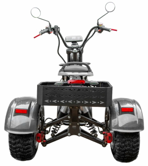 Трехколесный электроскутер Ikingi M6 Pro Trike карбон