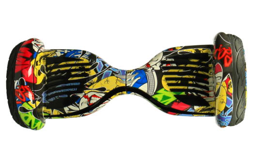 Гироскутер Smart Balance SUV New Premium 10.5 дюймов, желтый граффити